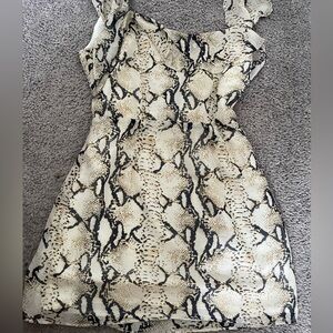 Animal print mini dress